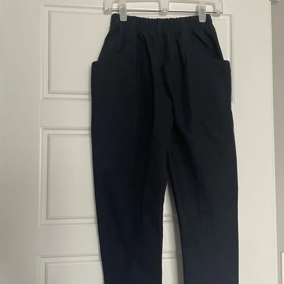 Elizabeth Suzann Clyde Work Pant Cotton Canvas Navy 0 Short NEW